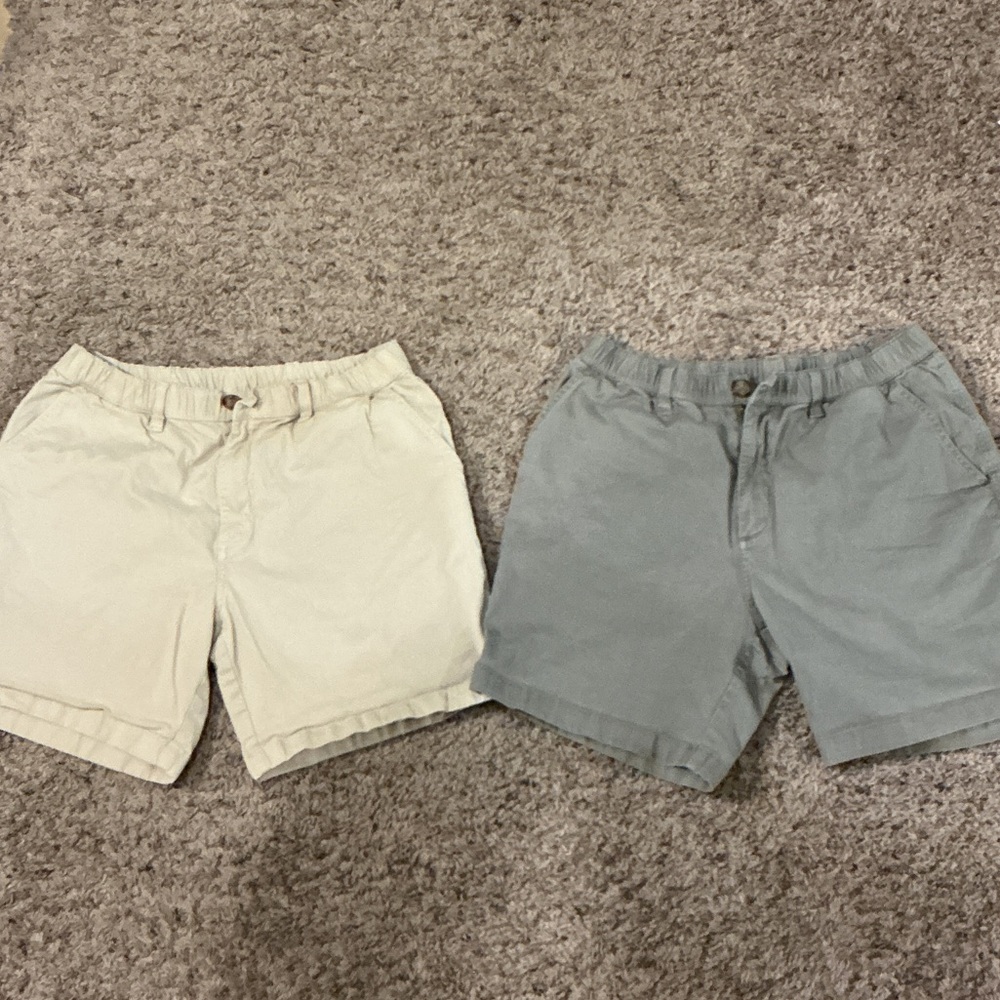 Chubbies Cream and Gray Flat Front Shorts - Bundle